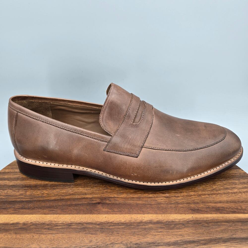 Thursday Boot Co. Lincoln Penny Loafers Mens 13 Brown Slip On Dress Shoes